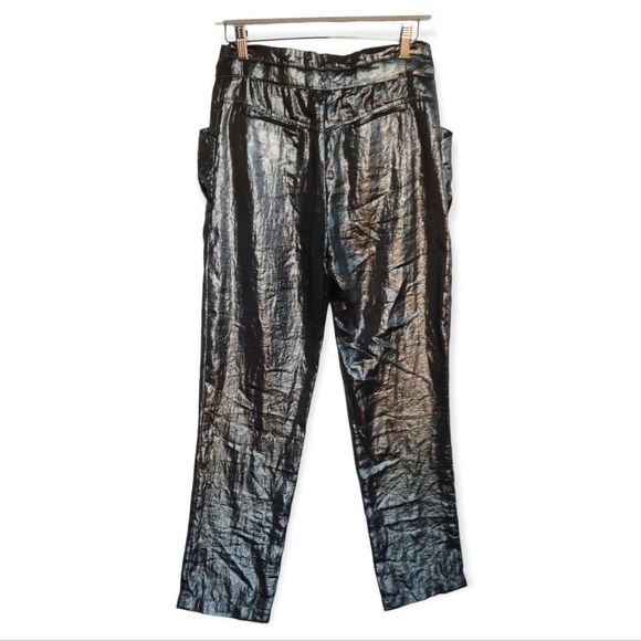 BCBGMAXAZRIA Metallic Fiona Pants - Picture 3 of 7